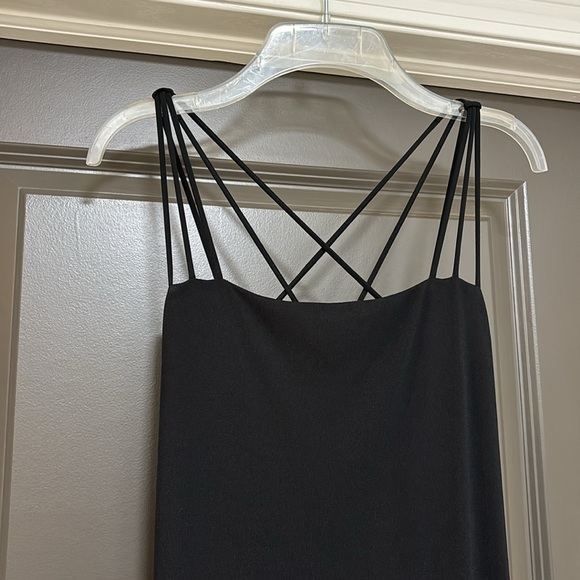 Shelli Segal Laundry black criss cross strap dress 6 - Picture 2 of 8